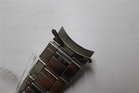 A gentlemans stainless steel Rolex 6636 expanding link wristwatch bracelet, overall length 16.3cm.